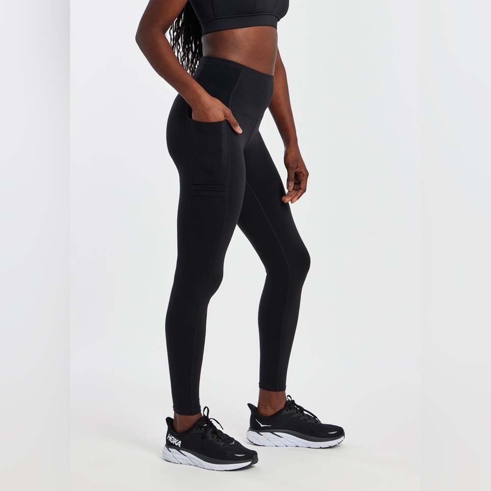 Oiselle Women's Pocket Jogger Tights Black Size 4, Full Length Running